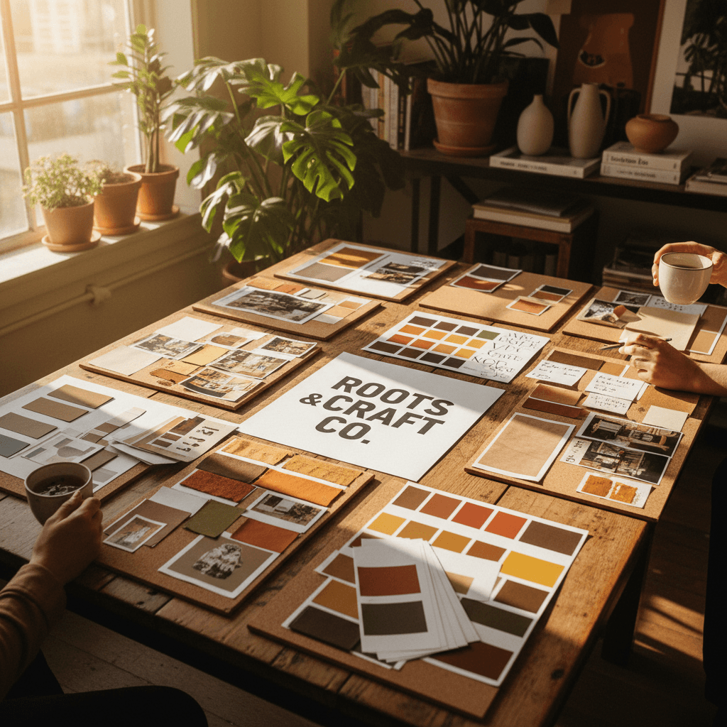 Branding design concepts and mood boards